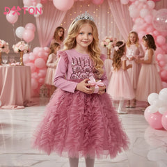 Ruffled Sequin Princess Party Dress