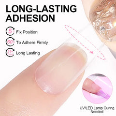 LIMEGIRL Nail Tips Glue Gel 7.5ml UV Glue for False Nail Gel Polish Manicure Hybrid Gellac Multi-function Strong Gel Nail Polish