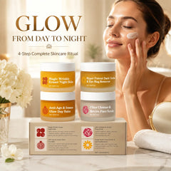 Skincare Set Face Day Night Cream Moisturizing Firming Eye Cream Facial Scrub Exfoliating Nourishing Hydrating Beauty Gift Kit