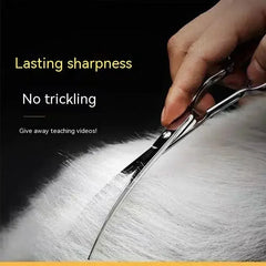 Pet Grooming Scissors Dog Hair Tool Set Professional Trimming Scissors Bent Scissors Haircutting Pet Clippers
