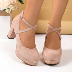 Women's High Heels Shoes Dress Pumps Strap Heeled Party Wedding Office Shoes Female Big Size 2026