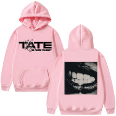 Tate McRaeConcert Miss Possessive Tour Hoodie Printed Unisex Fashion Loose Fit Sportswear Fleece Hoodie Autumn/Winter Sweatshirt