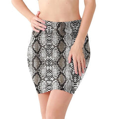 Mini High Waist Skirts Sexy Girls Leopard Snake Pattern Skirts Casual Package Hip Short Skirts Women Tight Party Skirts