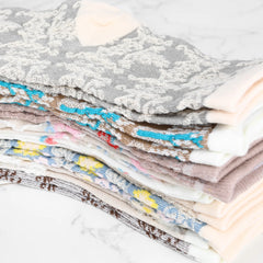 Colorful Floral Calf Socks Set