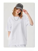 Solid Cotton Casual Sport Tee