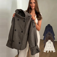 New Women's Jackets & Coats Autumn 2026 Fashion Loose Belt Elegant Turtleneck Warm Winter Jackets Women's Chic Youth Street Coat