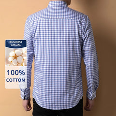 Premium Cotton Checkered Slim Shirt