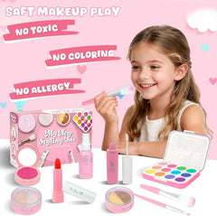 Makeup Kits Play Set, Party Pretend Makeup Toys for Girls Gifts 3+ Years Old (Not Contains Real Cosmetics)