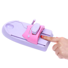 Nail Art Diy Printer Printing Manicure Machine With 6 Metal Pattern Plates Nail Polish Painting Machine Set DIY Nail Art Tool