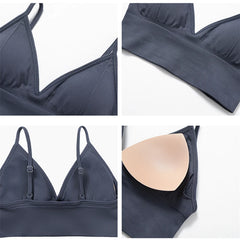 HBC Seamless Sports Bras for Women Fitness Yoga Bras With Removable Pads Adjustable Straps Gym Vest Top Bra Running Crop Top