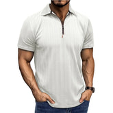 Jacquard Zip Polo