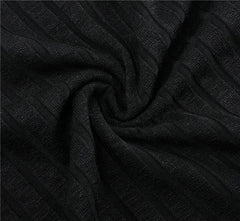 Slim Ribbed Turtleneck Pullover