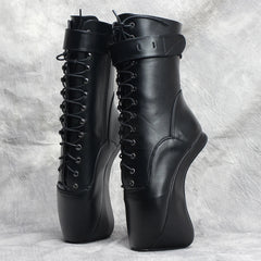 7‘‘Extreme High Heel Hoof heelless Ballet Cosplay Ankle Boots