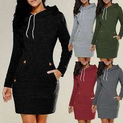 Long Hooded Sweatshirt for Women