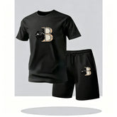 Men's Tracksuit Casual Quality 2026 Summer Daily Wear Single Piece Versatile sleeved T-shirt and Sports Short Outdoors Jogging