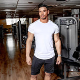 2023 New gym shirt Men Compression T-shirt men Shirts Skinny Tee Shirt Male Gyms Running T-shirt Fitness Sports men's t-shirts