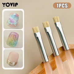 Nail Art Texture Brush French Tip Styling Nail Brush Light Therapy Brush Plastic Manicure Painting Tool Nail Art Polish Brush