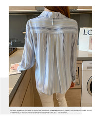 Fashion ladies shirts New elegant Women Blouses Long Sleeve Button-Down Tops blusa mujer