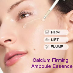 Calcium Skincare Set -Anti Aging Firming Serum Cream Fade Fine Lines Brighten Eye Patches Multi Balm Collagen Boosting Face Care