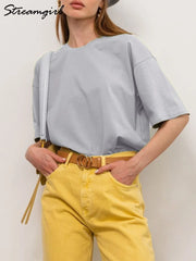 Soft Loose Cotton Summer Tee