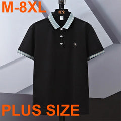 Loose Plus Size Cotton Polo
