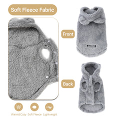 Cozy Fleece Pet Hoodie Coat