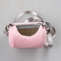 1Pc Small Pet Backpack Hamster Carrier Bag Portable Cylinder Satchel Flying Squirrel Travel Breathable Mesh Pouch Pet Supplies