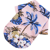 Hawaiian Beach Print Dog Shirt