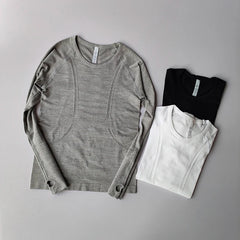 Yoga Clothes for Women, Sports Tops, Round Neck, Seamless, Slim, Running Shirt Fitness Workout Long Sleeves Gym T Shirt, Winter