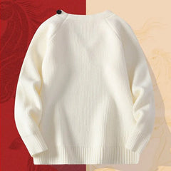 Fashion Men's Solid Color Sweaters Autumn Winter Casual Knitted Pullovers Youth High Streetwear Classic Top Sweatshirts Clothing