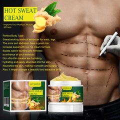 Men's Massage Cream for Body Care Warming Sensation Post Workout Recovery Moisturizing Skin Firming Routine Non Greasy 50g