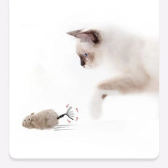 Lifelike Plush Running Mouse Toy