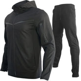 Luxury Brand Men Tracksuits 2-piece Set Black Sports Suit Tracksuits Jogging Men's Clothing Sweatpants Zip Sweatshirts Techwear