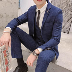 Refined Slim Wedding Suit Set