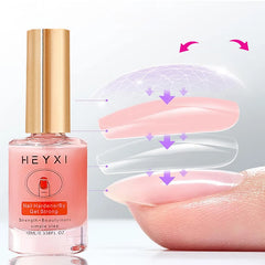 Natural Pink Nail Polish Hardener, Lasting Luster, Smooth Application, Enhance Nail Hardness, and Create Bright Nails