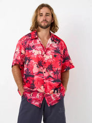 Floral 3D Print Casual Shirt