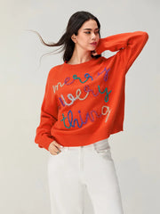 Snowflake Knit Pullover