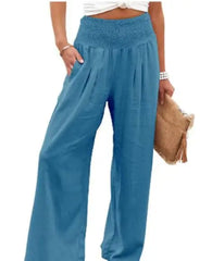 Drawstring Beach Wide Leg Pants