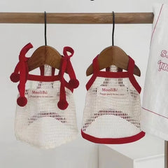 Pet Mesh Vest with Sleeveless Suspender Cat Pet Clothing Summer Teddy Bear Summer Clothing Puppy Designer Dog Clothes