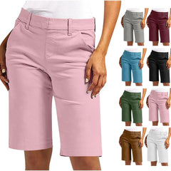 Trendy High Waist Chino Shorts