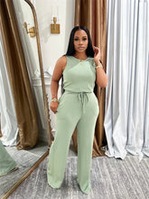 Doyerl Drawstring Sleeveless Casual Jumpsuit