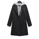 European Casual Hooded Long Coat