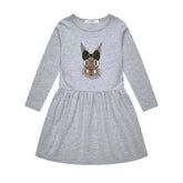 Printed Flower Casual Girls Dress
