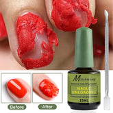 1/2pcs/Set Nail Magic Remover With Remover Tool Quickly & Easily Remove Gel Nail Polish And Poly Nail Gel Without Harming Nails