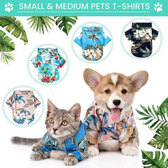 Hawaiian Print Breathable Dog Shirt