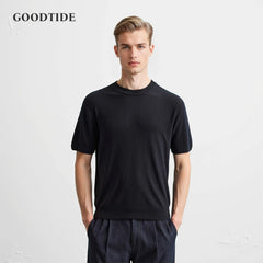 Knitted Smart Casual Tee Men