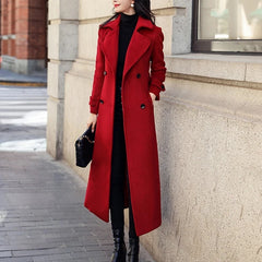 Korean Long Wool Winter Coat