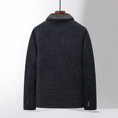 Modern Wool Blend Trench Coat