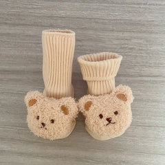 Cartoon Bear Infant Knit Socks