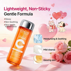 Vitamin C Skincare Travel Skincare Toner+ Serum+Face Cream Moisturizing Brightening Hydrating Facial Serum Face Care Set